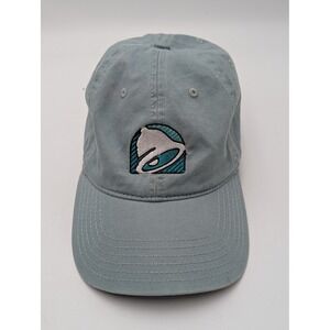 Taco Bell Hat Blue Gray Foundation Embroidered Dad Cap Strapback Logo